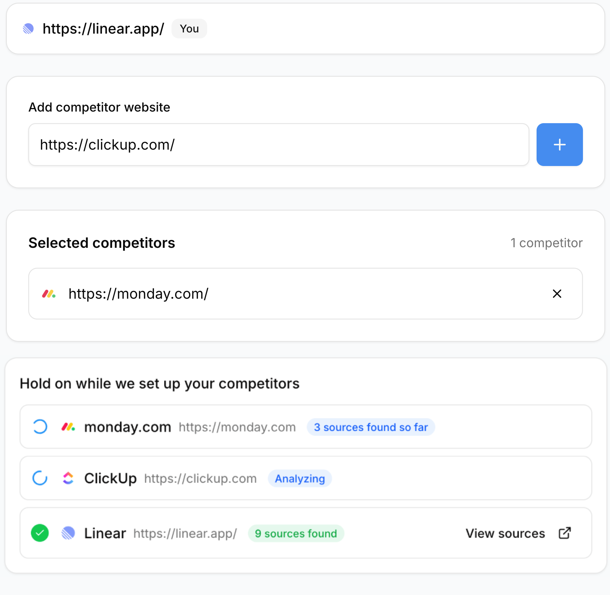 Competitor pricing analysis showing detailed pricing structure and monitoring